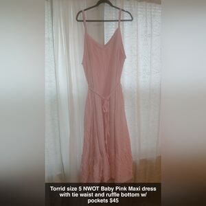 Torrid Blush Pink Maxi Dress